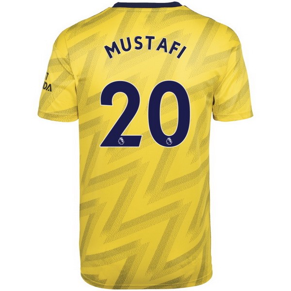 Camiseta Arsenal NO.20 Mustafi Segunda equipo 2019-20 Amarillo